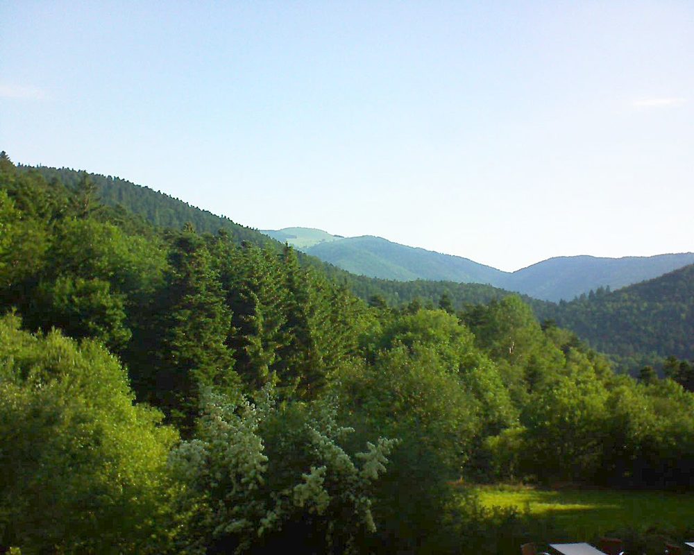 Le petit ballon vu depuis le Domaine Langmatt à Murbach le 19.06.2019 à 08:15 Le petit ballon (Alsace, Vosges) le 19.06.2019 à 08:15