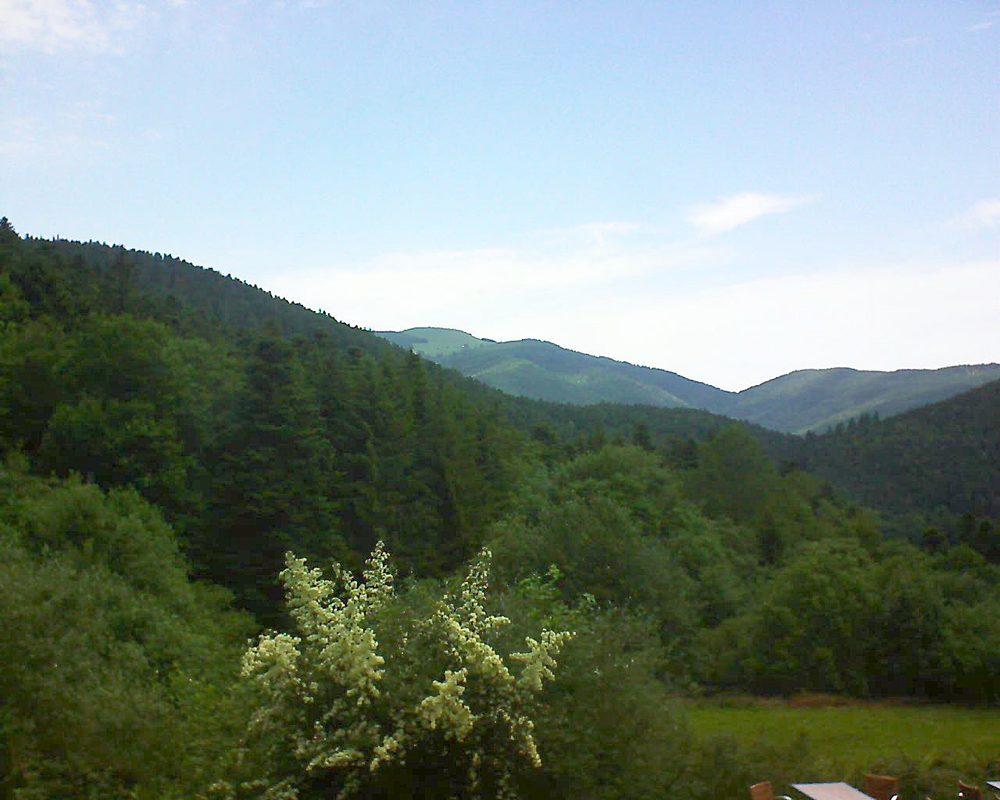 Le petit ballon vu depuis le Domaine Langmatt à Murbach le 19.06.2019 à 11:45 Le petit ballon (Alsace, Vosges) le 19.06.2019 à 11:45