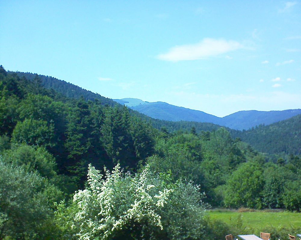 Le petit ballon vu depuis le Domaine Langmatt à Murbach le 19.06.2019 à 16:00 Le petit ballon (Alsace, Vosges) le 19.06.2019 à 16:00