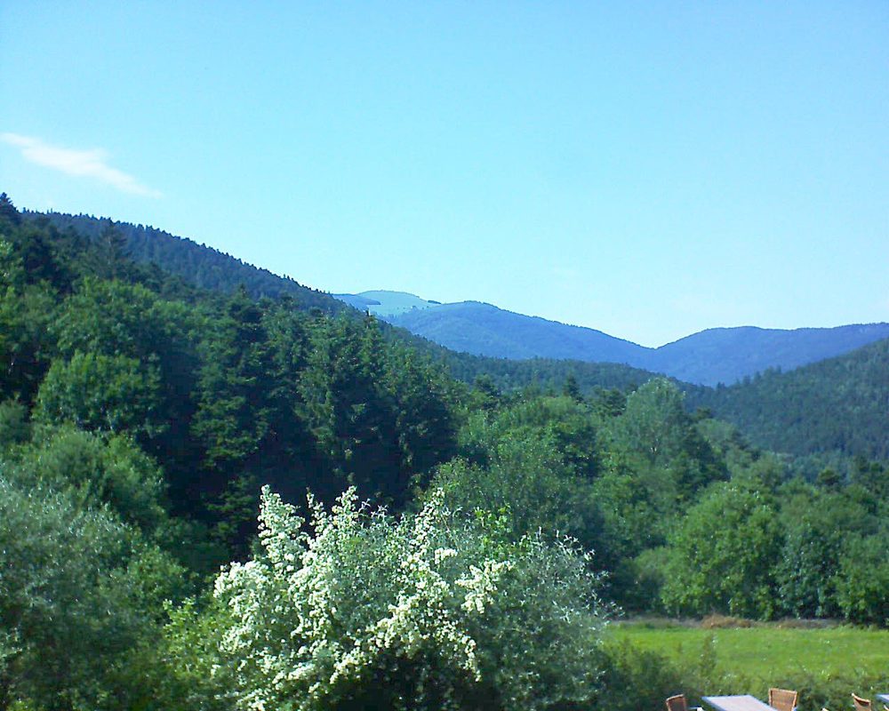Le petit ballon vu depuis le Domaine Langmatt à Murbach le 19.06.2019 à 16:15 Le petit ballon (Alsace, Vosges) le 19.06.2019 à 16:15