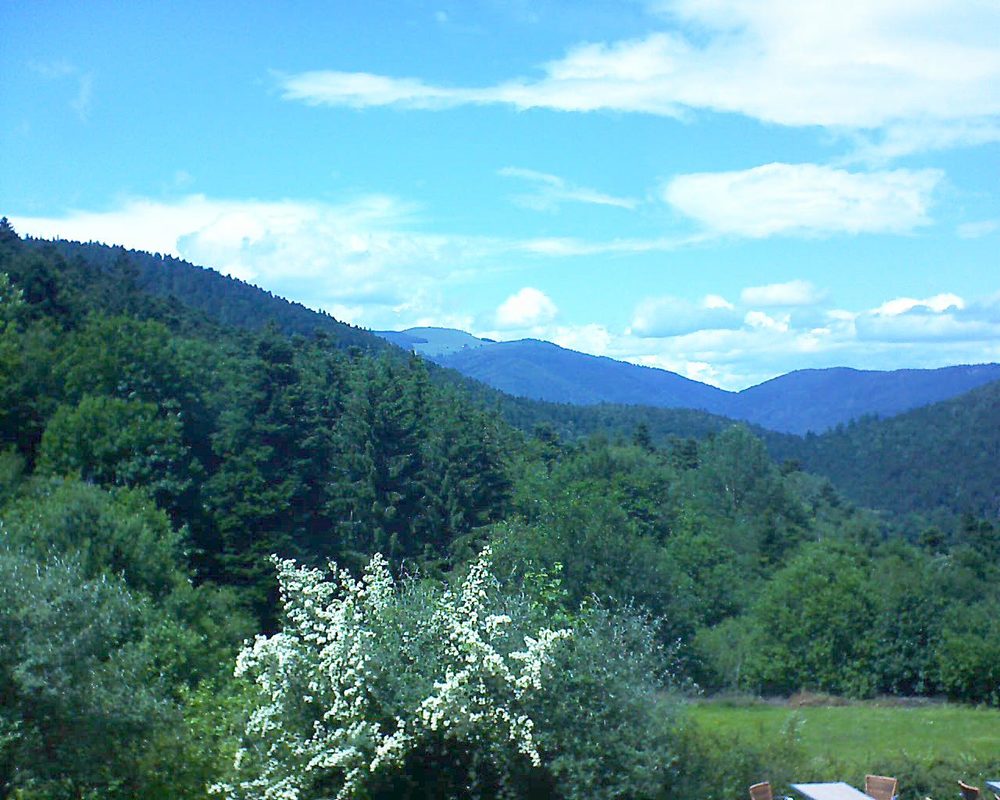 Le petit ballon vu depuis le Domaine Langmatt à Murbach le 20.06.2019 à 15:00 Le petit ballon (Alsace, Vosges) le 20.06.2019 à 15:00