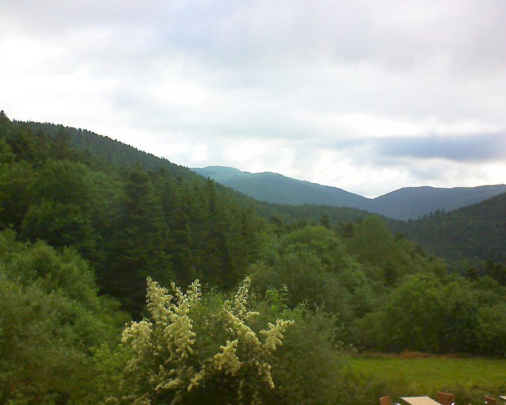 Le petit ballon vu depuis le Domaine Langmatt à Murbach le 21.06.2019 à 07:45 Le petit ballon (Alsace, Vosges) le 21.06.2019 à 07:45