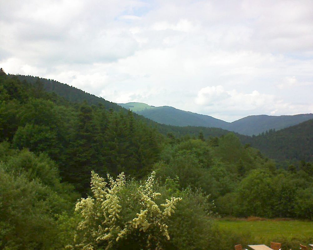 Le petit ballon vu depuis le Domaine Langmatt à Murbach le 21.06.2019 à 15:45 Le petit ballon (Alsace, Vosges) le 21.06.2019 à 15:45