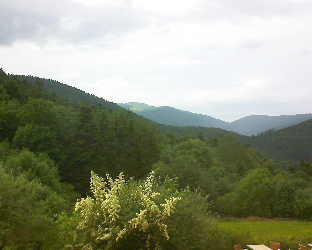 Le petit ballon vu depuis le Domaine Langmatt à Murbach le 21.06.2019 à 17:45 Le petit ballon (Alsace, Vosges) le 21.06.2019 à 17:45