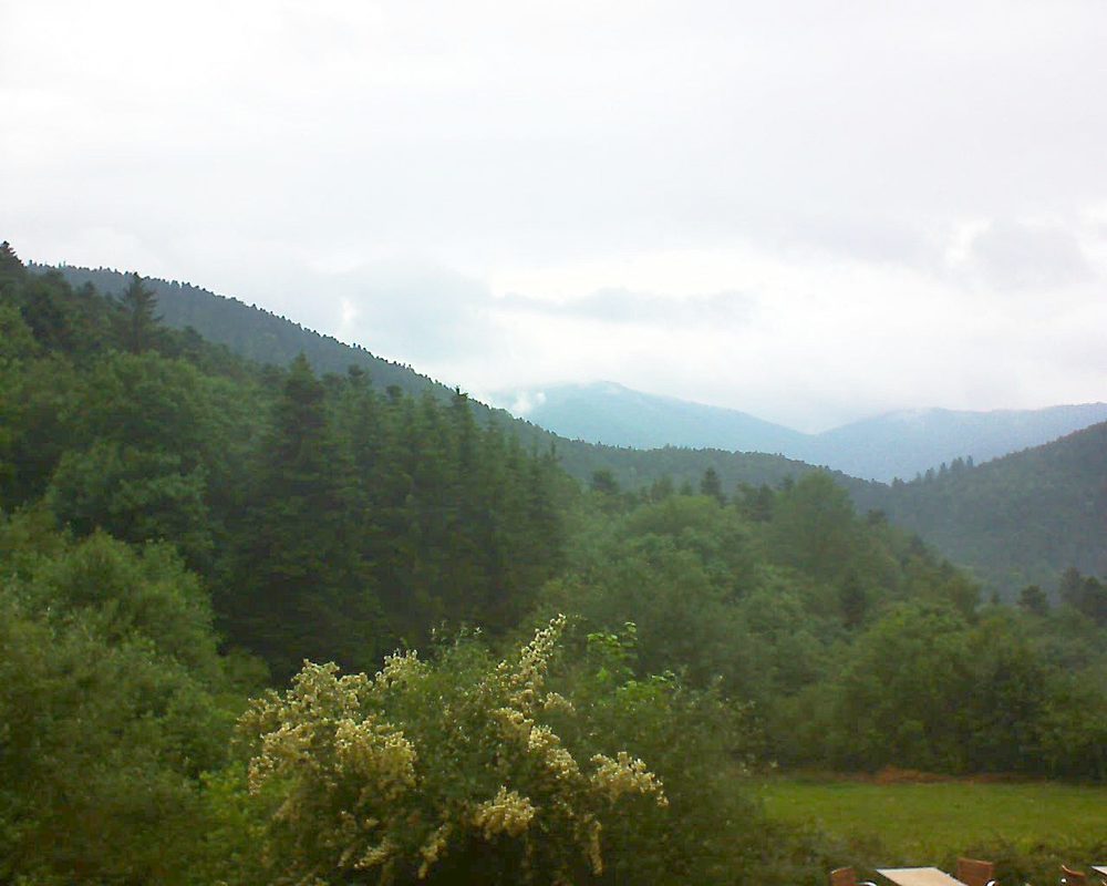 Le petit ballon vu depuis le Domaine Langmatt à Murbach le 22.06.2019 à 07:45 Le petit ballon (Alsace, Vosges) le 22.06.2019 à 07:45