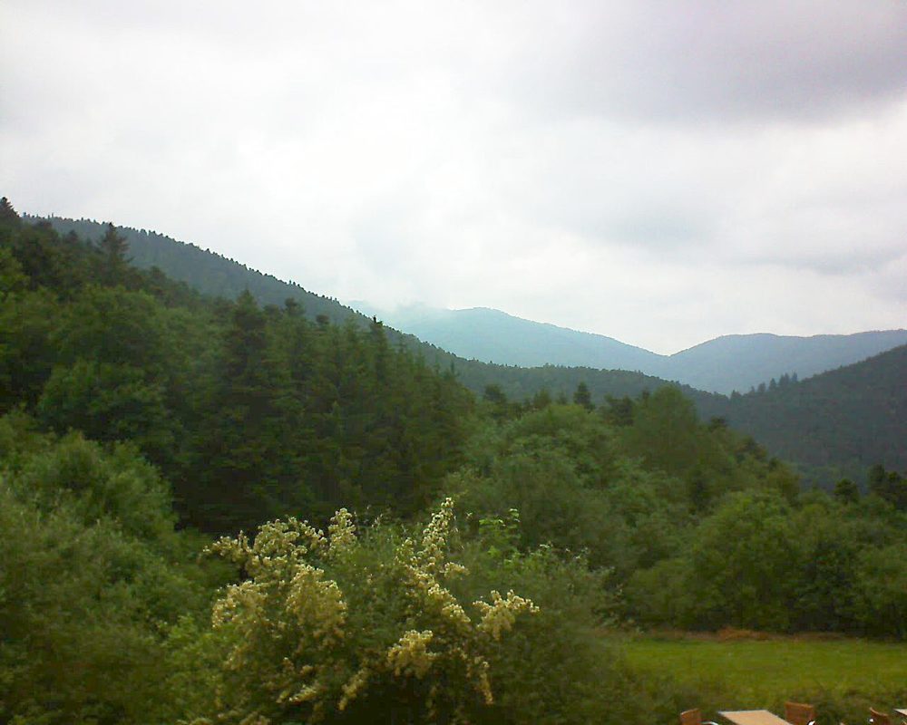 Le petit ballon vu depuis le Domaine Langmatt à Murbach le 22.06.2019 à 15:00 Le petit ballon (Alsace, Vosges) le 22.06.2019 à 15:00