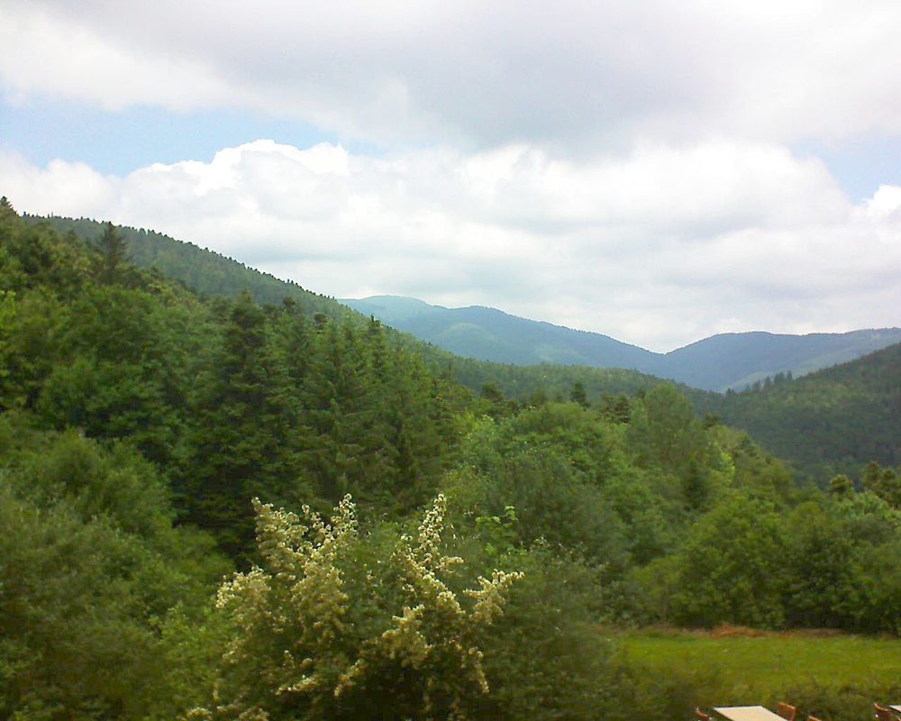Le petit ballon vu depuis le Domaine Langmatt à Murbach le 23.06.2019 à 13:00 Le petit ballon (Alsace, Vosges) le 23.06.2019 à 13:00