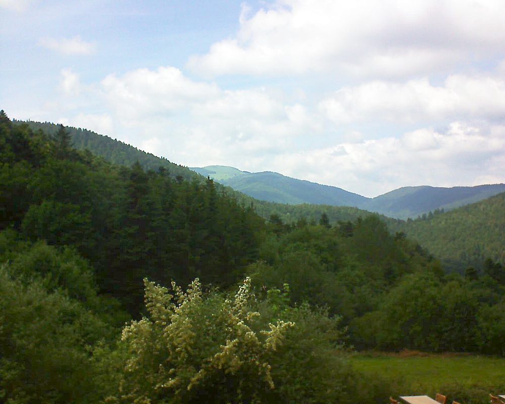Le petit ballon vu depuis le Domaine Langmatt à Murbach le 23.06.2019 à 16:00 Le petit ballon (Alsace, Vosges) le 23.06.2019 à 16:00