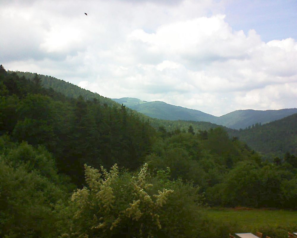 Le petit ballon vu depuis le Domaine Langmatt à Murbach le 23.06.2019 à 16:15 Le petit ballon (Alsace, Vosges) le 23.06.2019 à 16:15