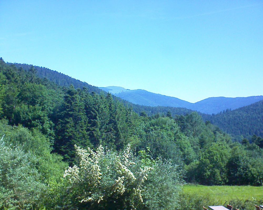 Le petit ballon vu depuis le Domaine Langmatt à Murbach le 24.06.2019 à 10:30 Le petit ballon (Alsace, Vosges) le 24.06.2019 à 10:30