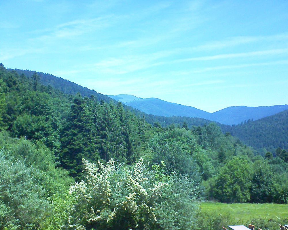 Le petit ballon vu depuis le Domaine Langmatt à Murbach le 24.06.2019 à 12:00 Le petit ballon (Alsace, Vosges) le 24.06.2019 à 12:00