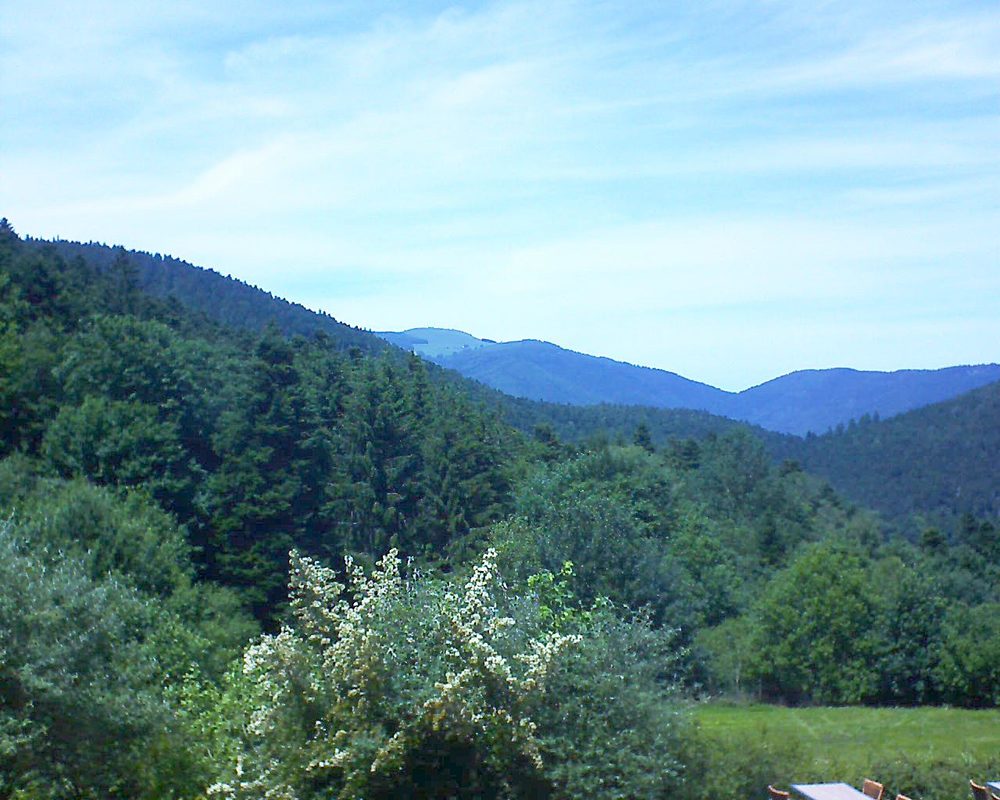 Le petit ballon vu depuis le Domaine Langmatt à Murbach le 24.06.2019 à 14:30 Le petit ballon (Alsace, Vosges) le 24.06.2019 à 14:30