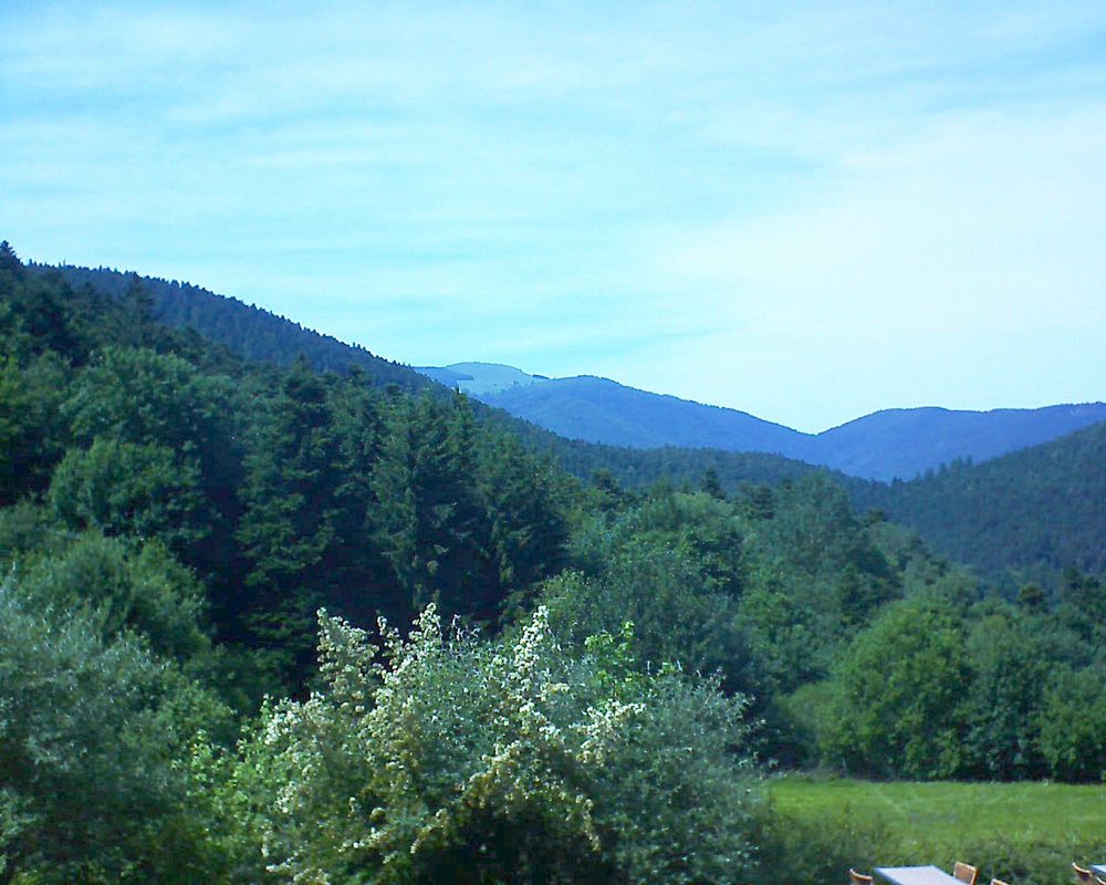 Le petit ballon vu depuis le Domaine Langmatt à Murbach le 24.06.2019 à 15:45 Le petit ballon (Alsace, Vosges) le 24.06.2019 à 15:45
