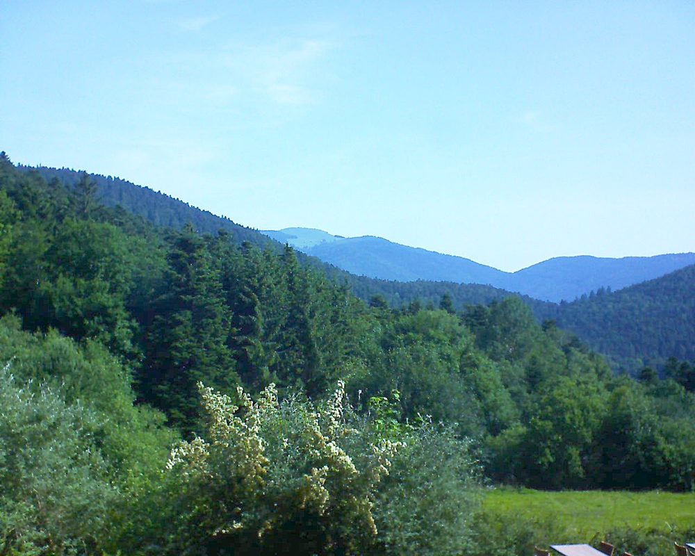 Le petit ballon vu depuis le Domaine Langmatt à Murbach le 25.06.2019 à 09:45 Le petit ballon (Alsace, Vosges) le 25.06.2019 à 09:45