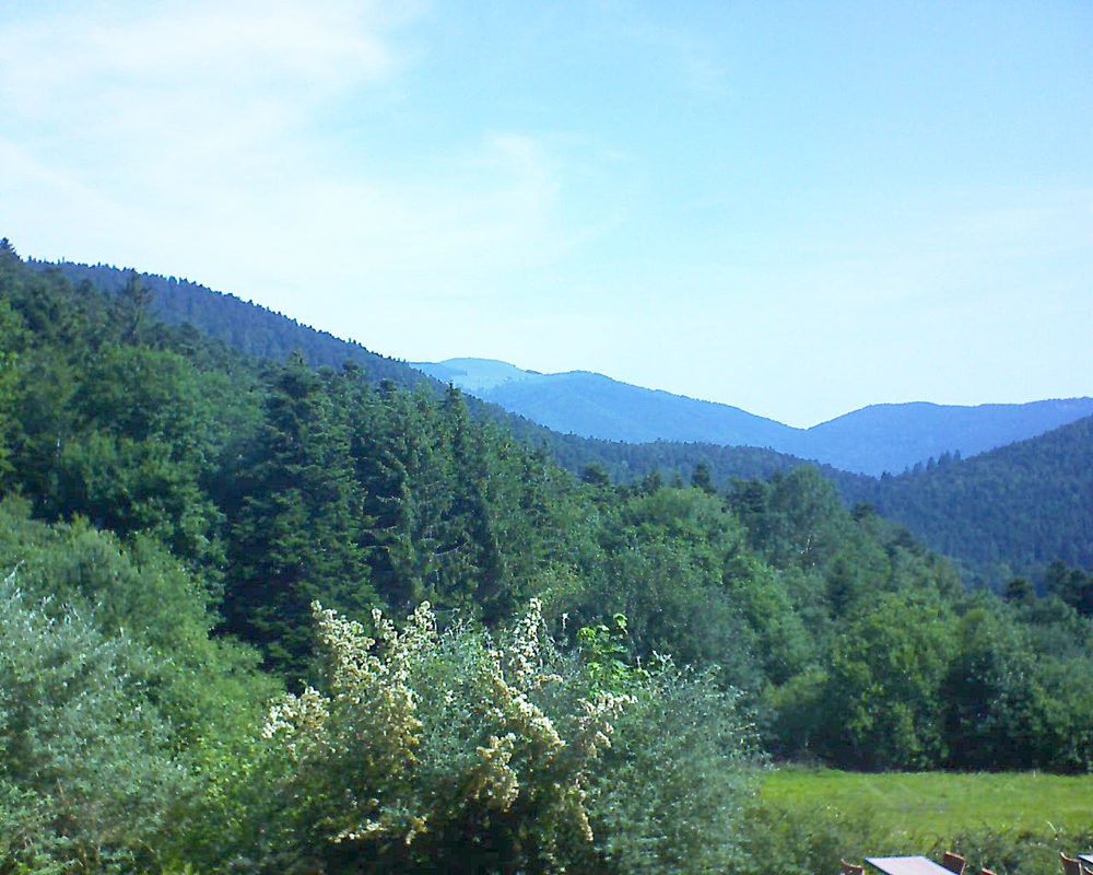 Le petit ballon vu depuis le Domaine Langmatt à Murbach le 25.06.2019 à 10:30 Le petit ballon (Alsace, Vosges) le 25.06.2019 à 10:30