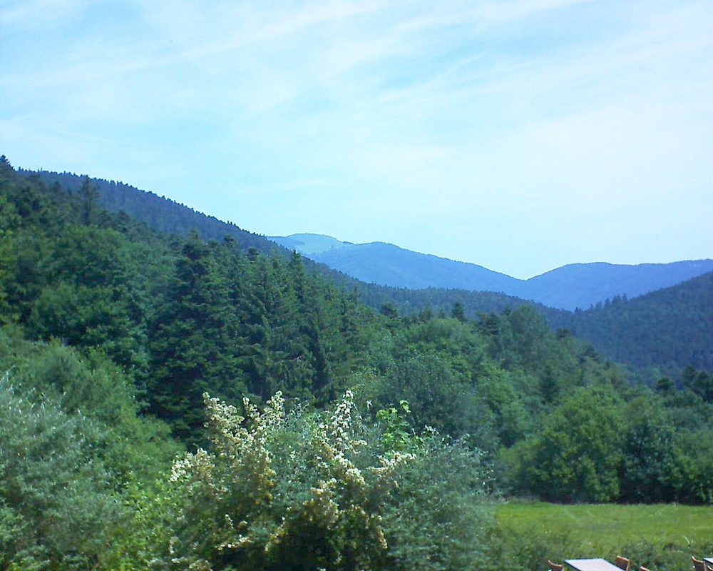 Le petit ballon vu depuis le Domaine Langmatt à Murbach le 25.06.2019 à 12:00 Le petit ballon (Alsace, Vosges) le 25.06.2019 à 12:00