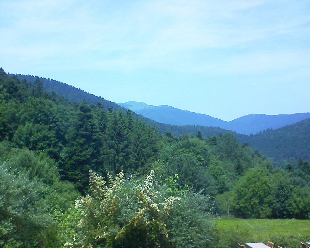 Le petit ballon vu depuis le Domaine Langmatt à Murbach le 25.06.2019 à 14:00 Le petit ballon (Alsace, Vosges) le 25.06.2019 à 14:00