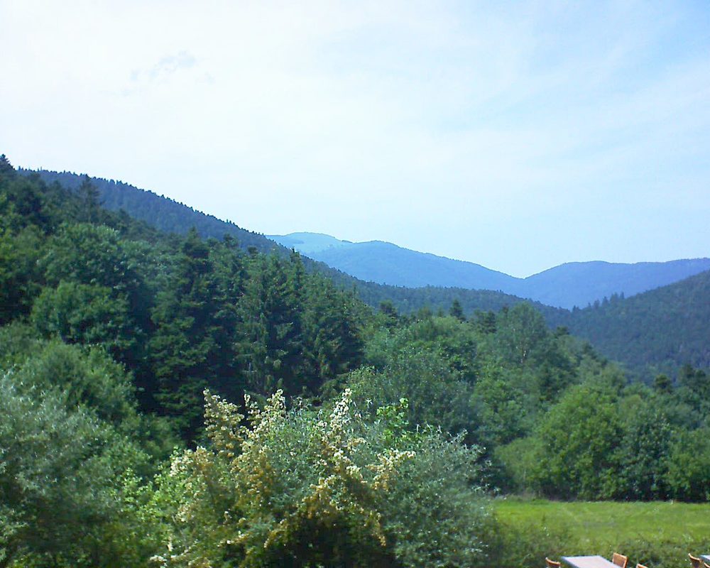 Le petit ballon vu depuis le Domaine Langmatt à Murbach le 25.06.2019 à 15:15 Le petit ballon (Alsace, Vosges) le 25.06.2019 à 15:15