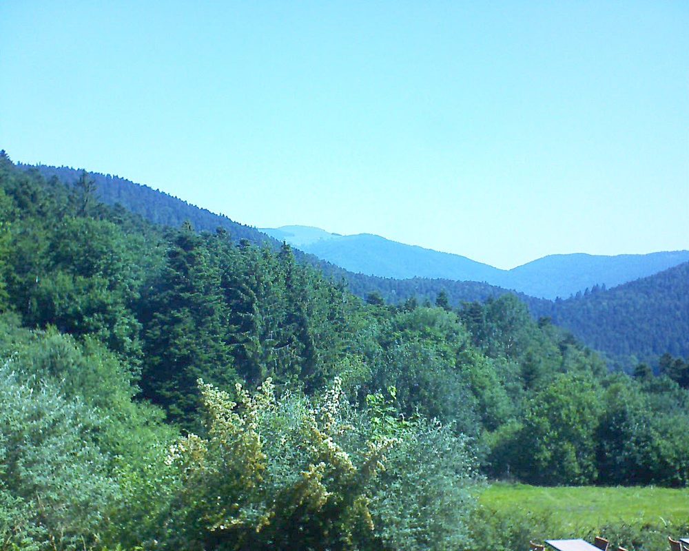 Le petit ballon vu depuis le Domaine Langmatt à Murbach le 26.06.2019 à 10:45 Le petit ballon (Alsace, Vosges) le 26.06.2019 à 10:45
