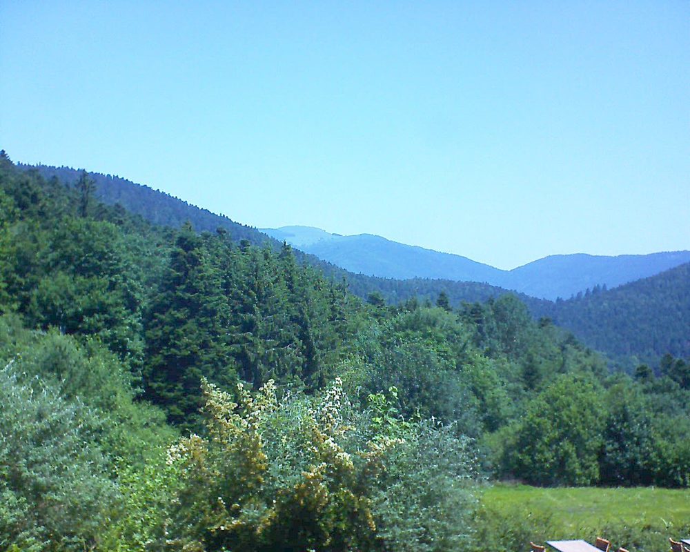 Le petit ballon vu depuis le Domaine Langmatt à Murbach le 26.06.2019 à 12:00 Le petit ballon (Alsace, Vosges) le 26.06.2019 à 12:00