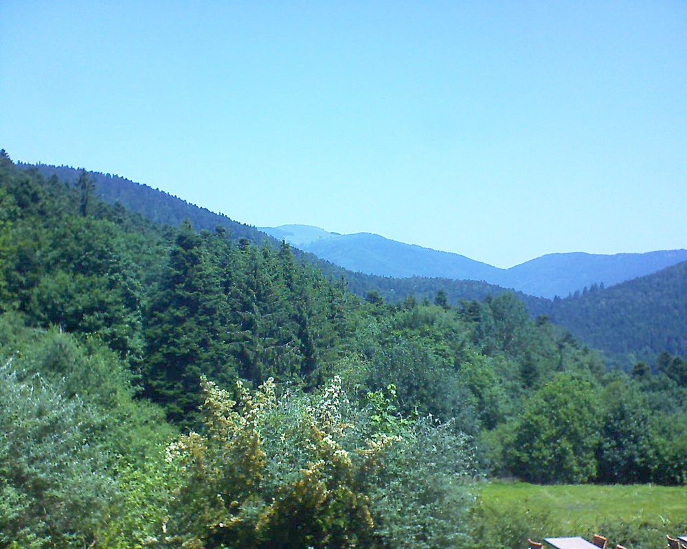 Le petit ballon vu depuis le Domaine Langmatt à Murbach le 26.06.2019 à 12:15 Le petit ballon (Alsace, Vosges) le 26.06.2019 à 12:15