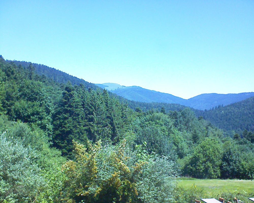 Le petit ballon vu depuis le Domaine Langmatt à Murbach le 28.06.2019 à 11:45 Le petit ballon (Alsace, Vosges) le 28.06.2019 à 11:45