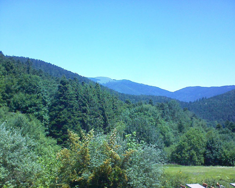 Le petit ballon vu depuis le Domaine Langmatt à Murbach le 28.06.2019 à 12:00 Le petit ballon (Alsace, Vosges) le 28.06.2019 à 12:00
