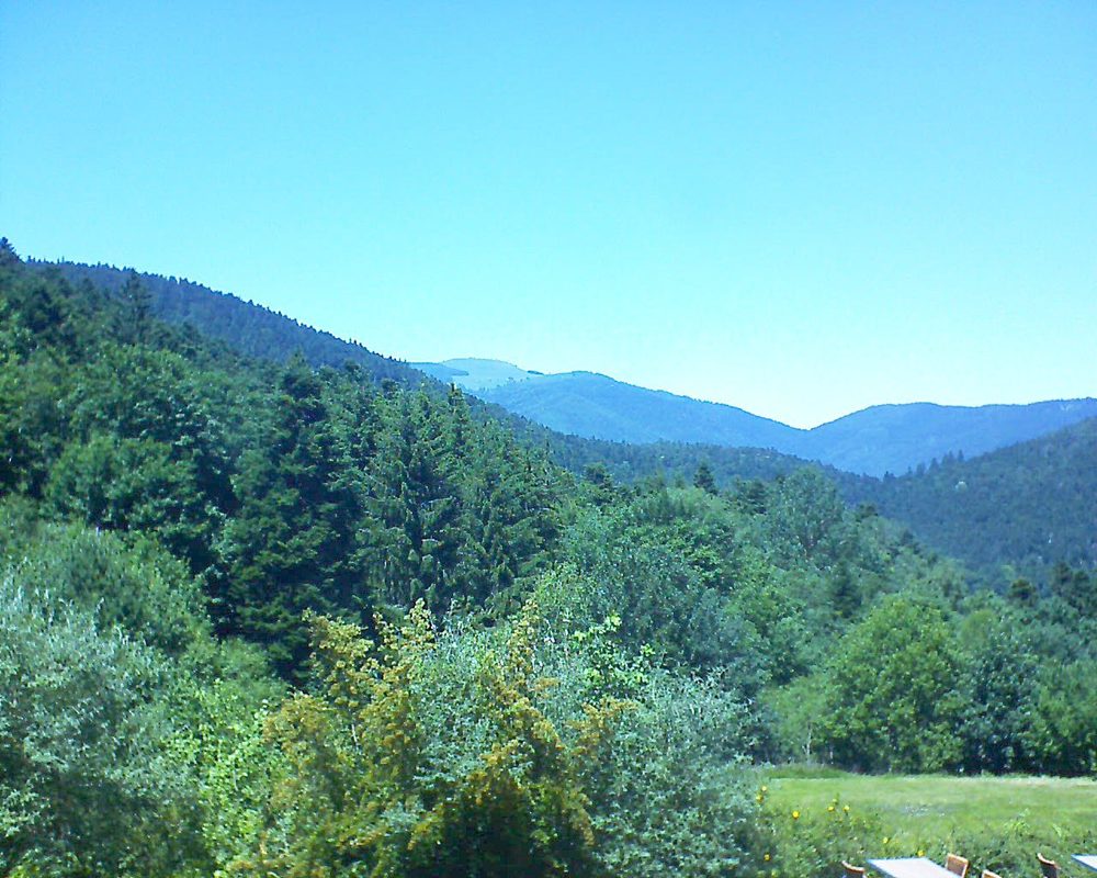 Le petit ballon vu depuis le Domaine Langmatt à Murbach le 29.06.2019 à 14:15 Le petit ballon (Alsace, Vosges) le 29.06.2019 à 14:15