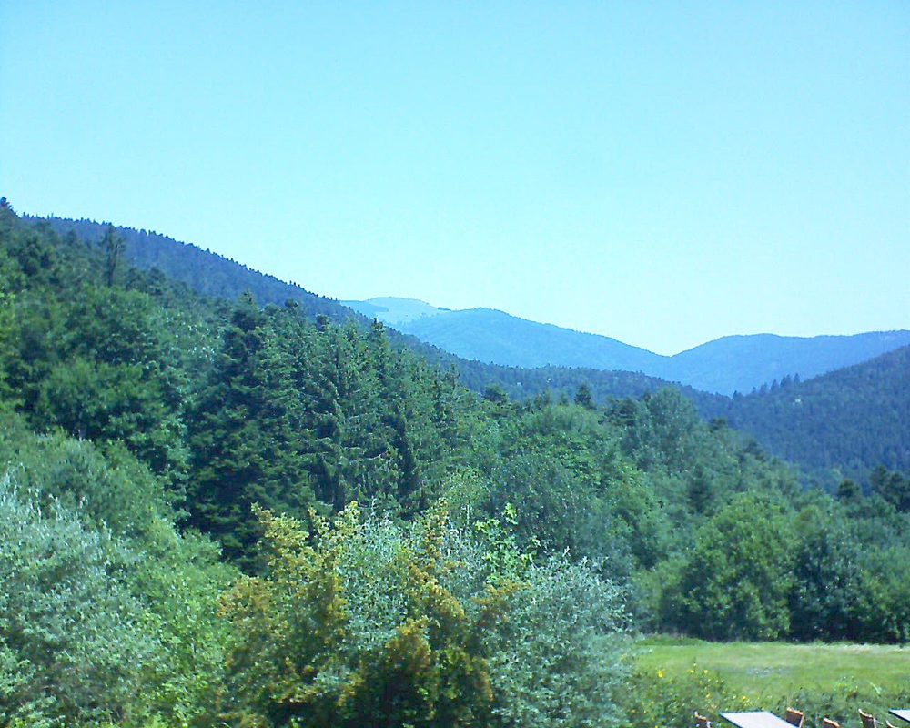 Le petit ballon vu depuis le Domaine Langmatt à Murbach le 30.06.2019 à 12:00 Le petit ballon (Alsace, Vosges) le 30.06.2019 à 12:00