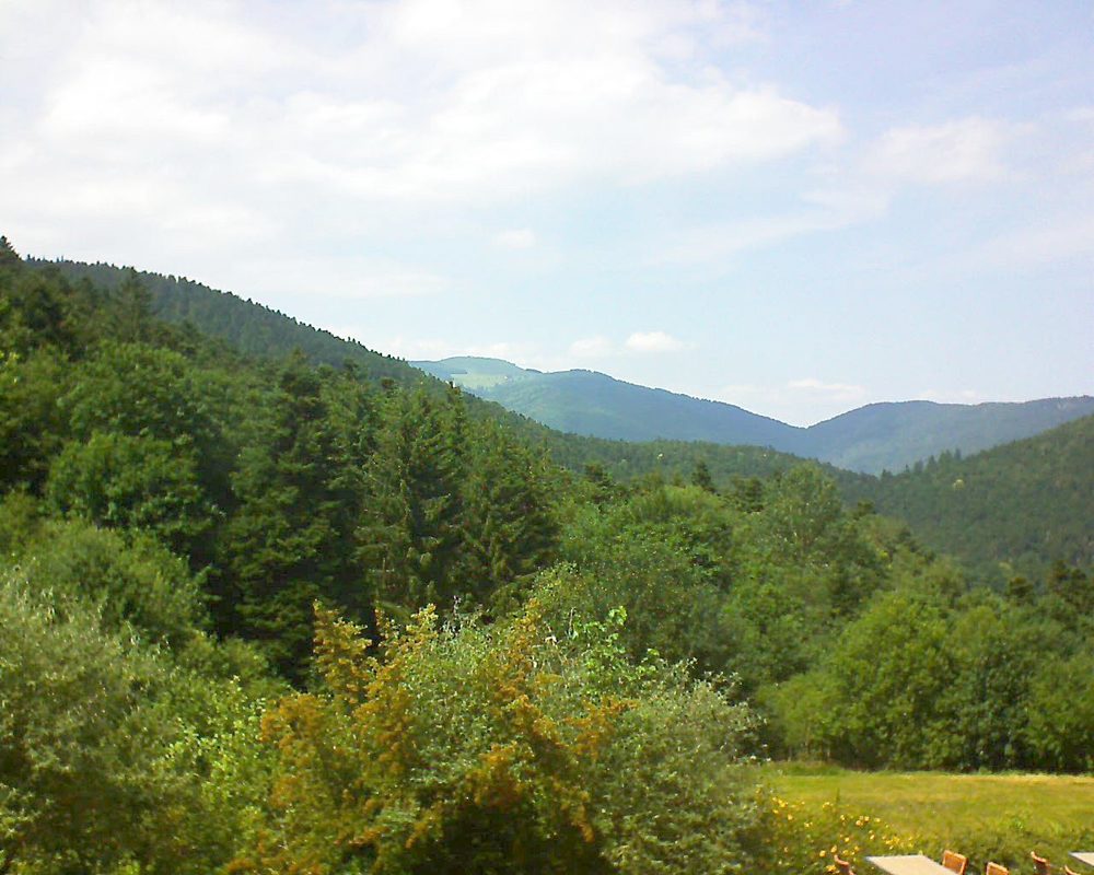 Le petit ballon vu depuis le Domaine Langmatt à Murbach le 02.07.2019 à 15:00 Le petit ballon (Alsace, Vosges) le 02.07.2019 à 15:00