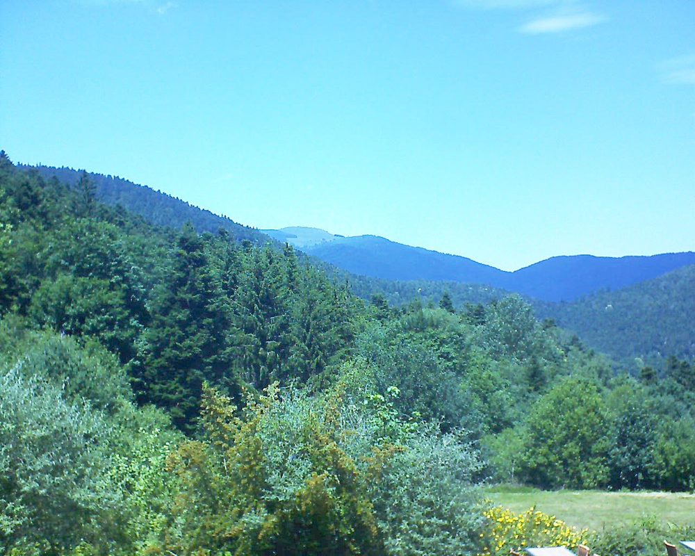 Le petit ballon vu depuis le Domaine Langmatt à Murbach le 05.07.2019 à 14:00 Le petit ballon (Alsace, Vosges) le 05.07.2019 à 14:00