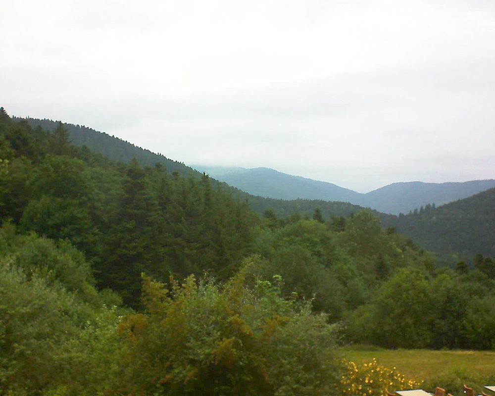 Le petit ballon vu depuis le Domaine Langmatt à Murbach le 08.07.2019 à 14:00 Le petit ballon (Alsace, Vosges) le 08.07.2019 à 14:00