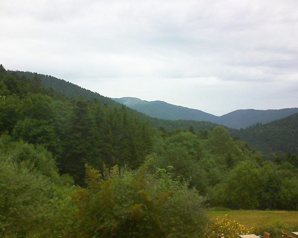 Le petit ballon vu depuis le Domaine Langmatt à Murbach le 11.07.2019 à 14:00 Le petit ballon (Alsace, Vosges) le 11.07.2019 à 14:00