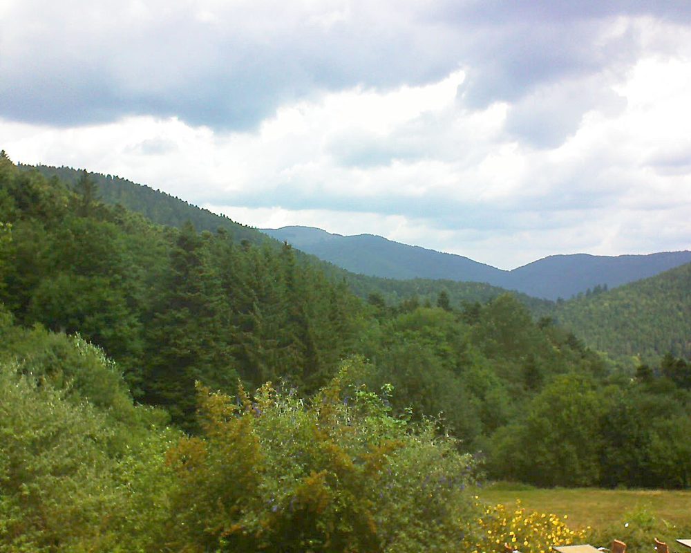 Le petit ballon vu depuis le Domaine Langmatt à Murbach le 12.07.2019 à 11:45 Le petit ballon (Alsace, Vosges) le 12.07.2019 à 11:45