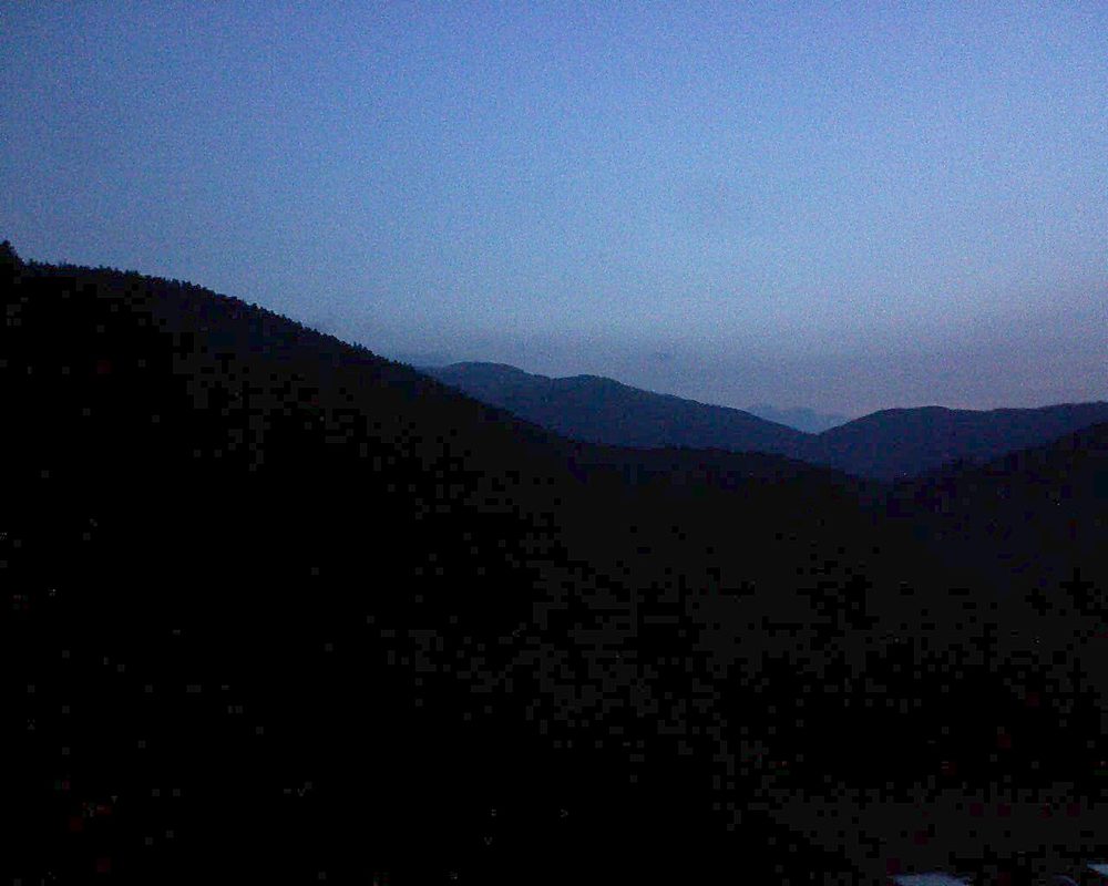 Le petit ballon vu depuis le Domaine Langmatt à Murbach le 13.07.2019 à 05:15 Le petit ballon (Alsace, Vosges) le 13.07.2019 à 05:15