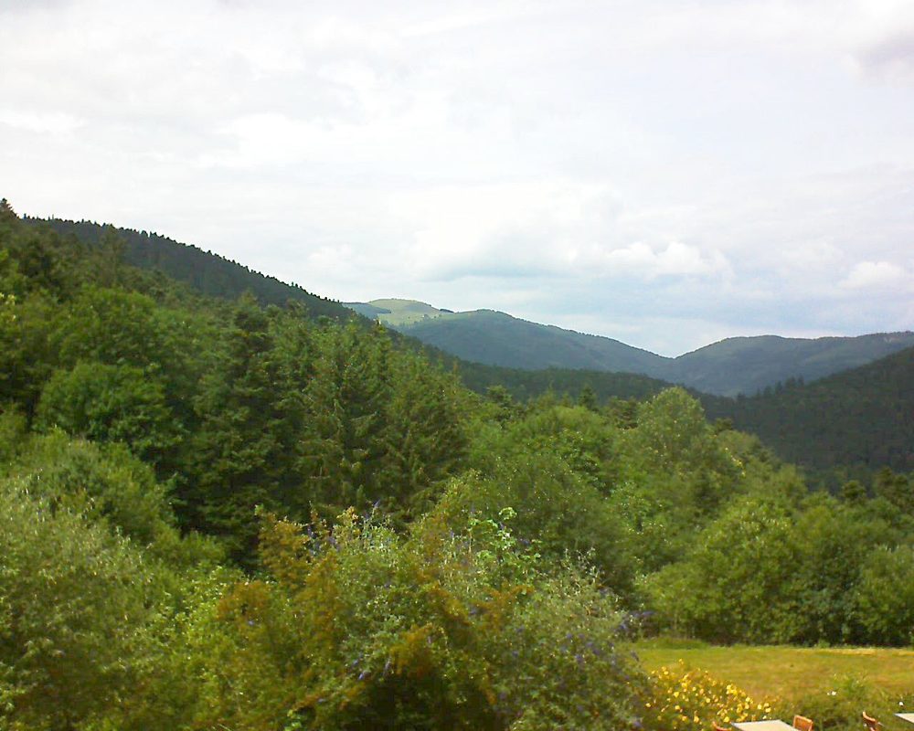 Le petit ballon vu depuis le Domaine Langmatt à Murbach le 13.07.2019 à 15:00 Le petit ballon (Alsace, Vosges) le 13.07.2019 à 15:00