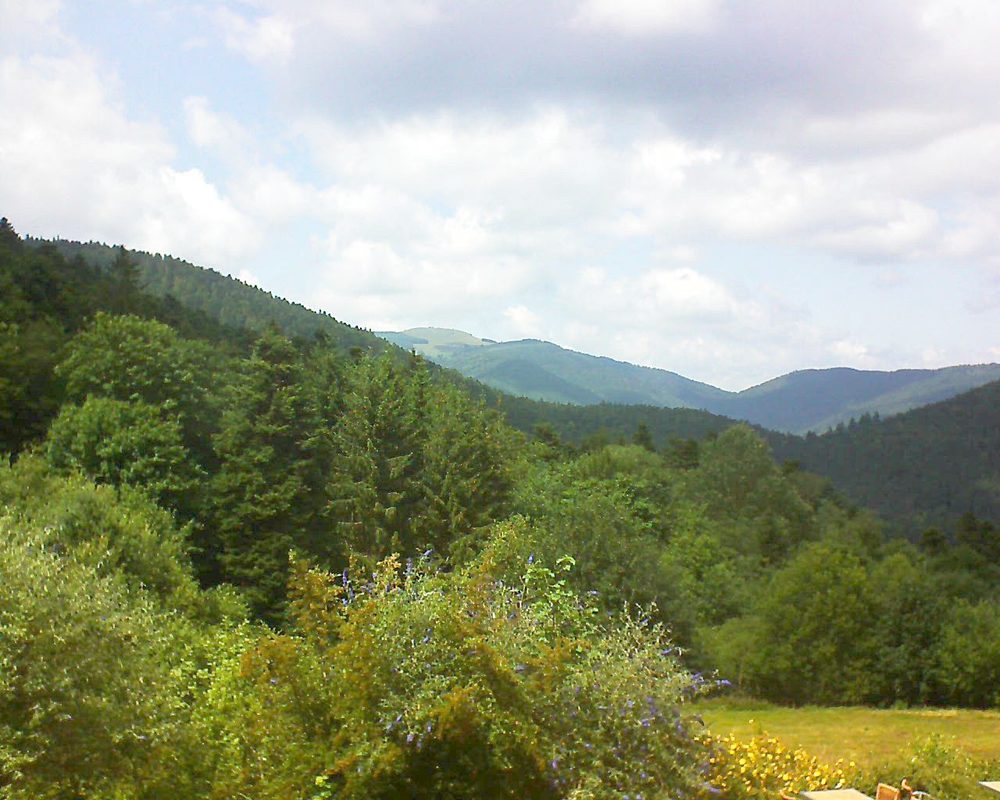 Le petit ballon vu depuis le Domaine Langmatt à Murbach le 15.07.2019 à 15:00 Le petit ballon (Alsace, Vosges) le 15.07.2019 à 15:00