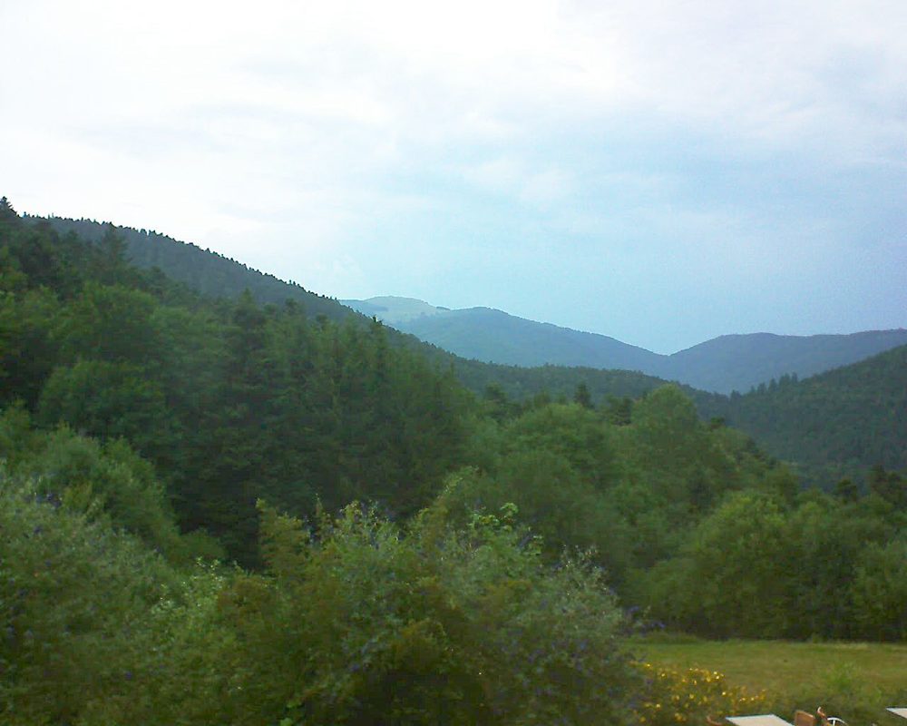 Le petit ballon vu depuis le Domaine Langmatt à Murbach le 18.07.2019 à 20:45 Le petit ballon (Alsace, Vosges) le 18.07.2019 à 20:45