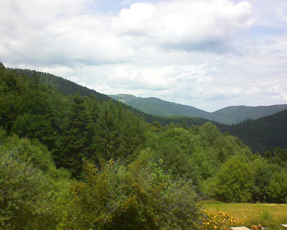 Le petit ballon vu depuis le Domaine Langmatt à Murbach le 19.07.2019 à 14:00 Le petit ballon (Alsace, Vosges) le 19.07.2019 à 14:00