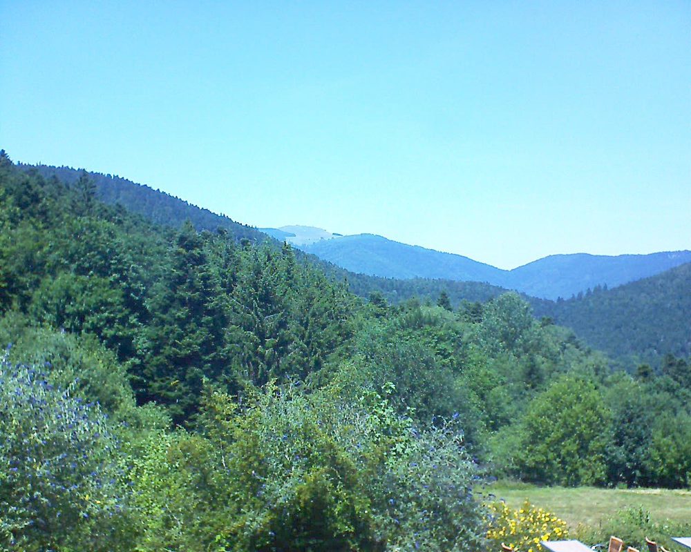 Le petit ballon vu depuis le Domaine Langmatt à Murbach le 23.07.2019 à 14:00 Le petit ballon (Alsace, Vosges) le 23.07.2019 à 14:00