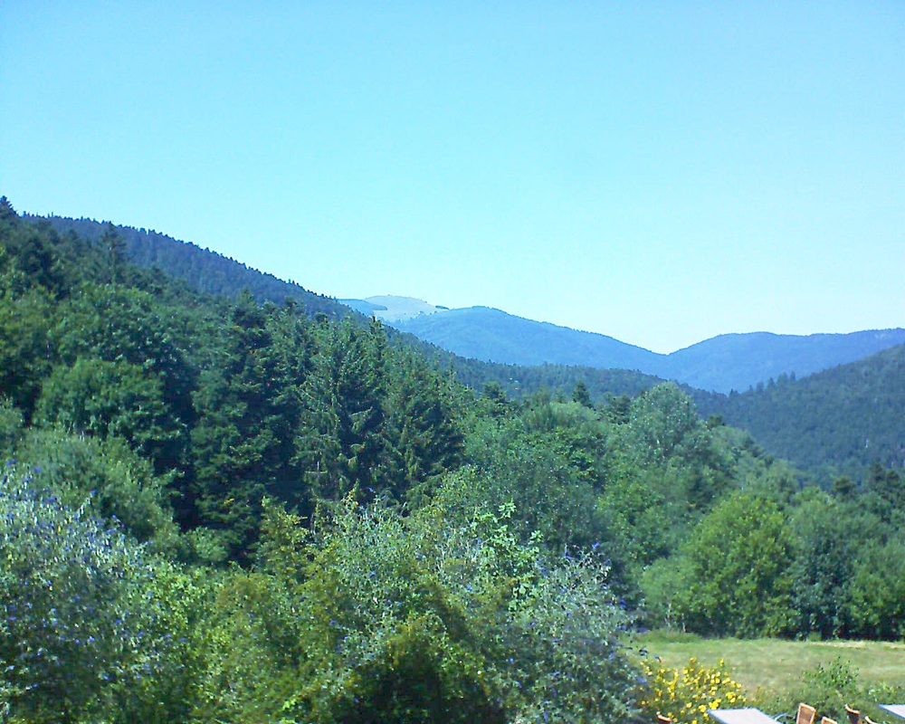 Le petit ballon vu depuis le Domaine Langmatt à Murbach le 23.07.2019 à 15:00 Le petit ballon (Alsace, Vosges) le 23.07.2019 à 15:00