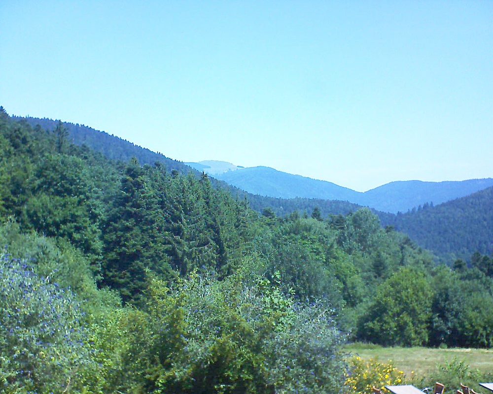 Le petit ballon vu depuis le Domaine Langmatt à Murbach le 25.07.2019 à 12:00 Le petit ballon (Alsace, Vosges) le 25.07.2019 à 12:00