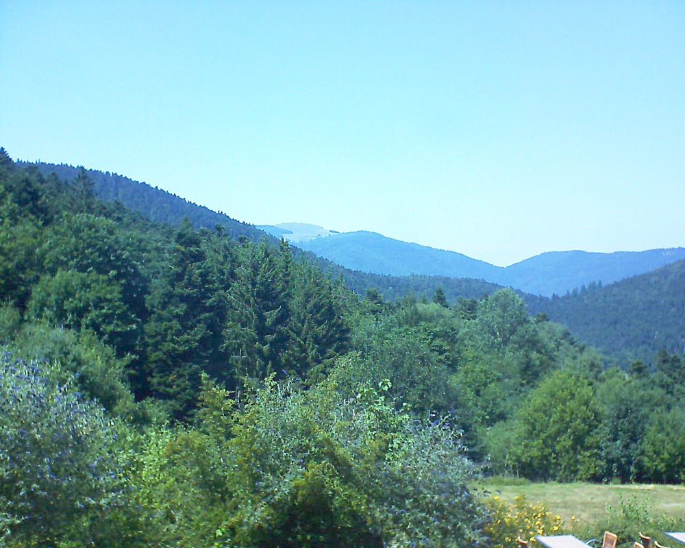 Le petit ballon vu depuis le Domaine Langmatt à Murbach le 25.07.2019 à 15:00 Le petit ballon (Alsace, Vosges) le 25.07.2019 à 15:00