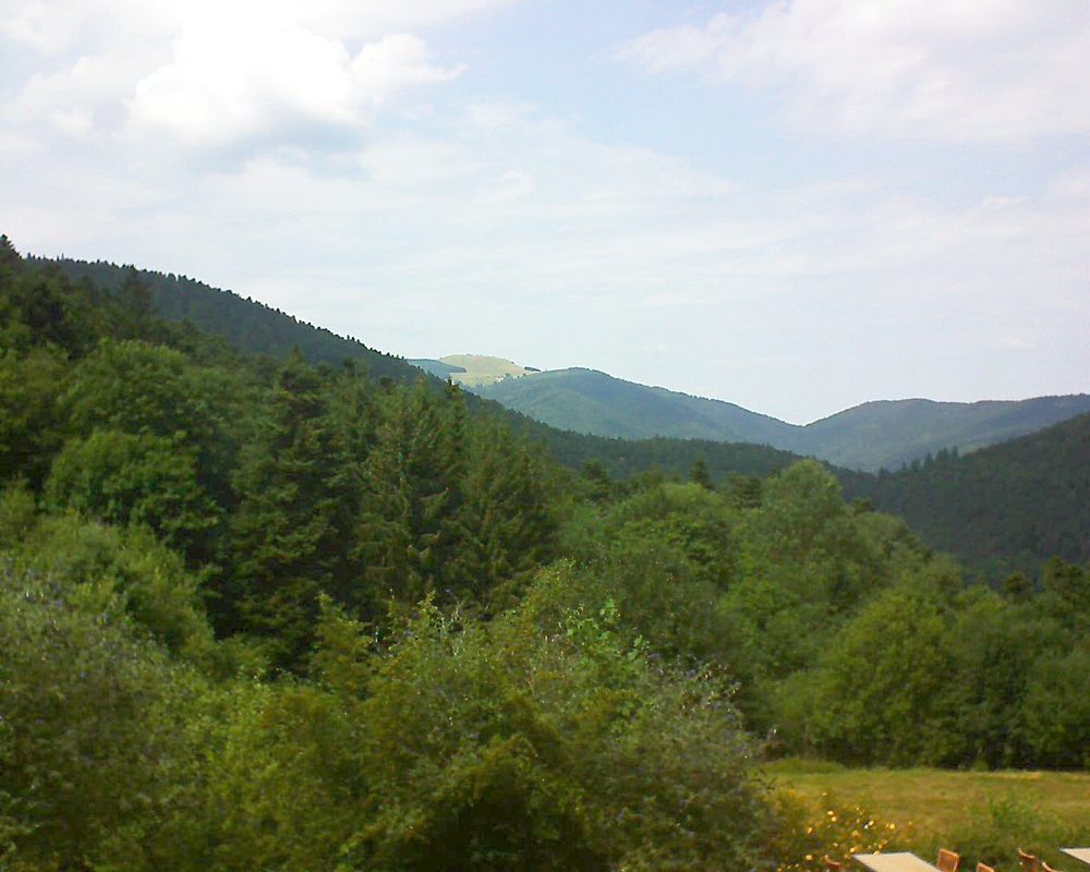 Le petit ballon vu depuis le Domaine Langmatt à Murbach le 26.07.2019 à 15:00 Le petit ballon (Alsace, Vosges) le 26.07.2019 à 15:00