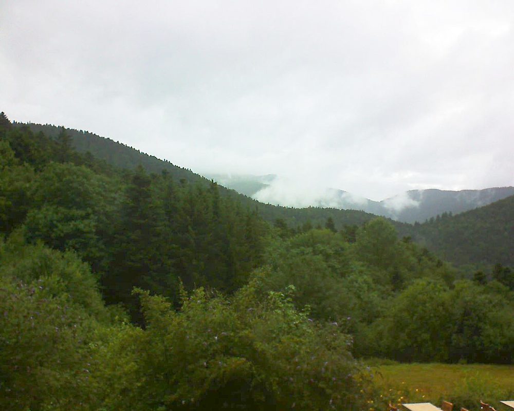 Le petit ballon vu depuis le Domaine Langmatt à Murbach le 28.07.2019 à 12:15 Le petit ballon (Alsace, Vosges) le 28.07.2019 à 12:15