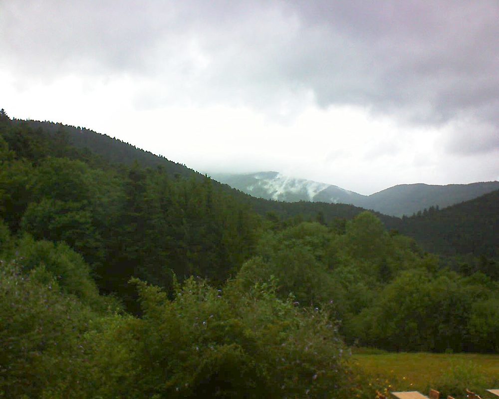 Le petit ballon vu depuis le Domaine Langmatt à Murbach le 28.07.2019 à 15:00 Le petit ballon (Alsace, Vosges) le 28.07.2019 à 15:00