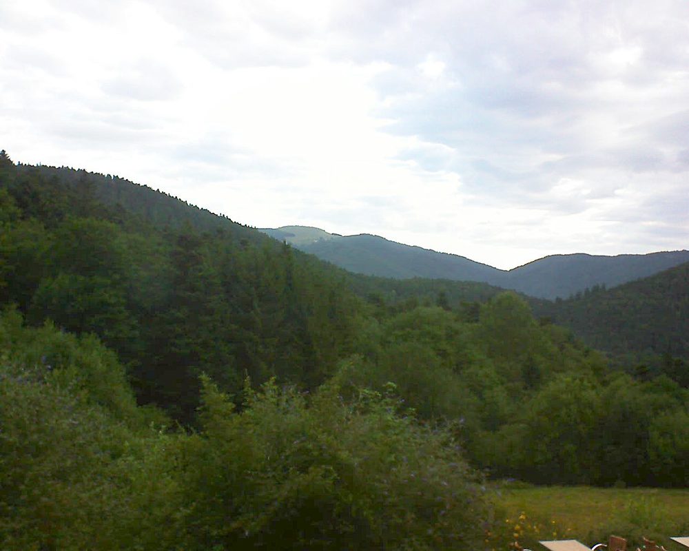 Le petit ballon vu depuis le Domaine Langmatt à Murbach le 31.07.2019 à 07:15 Le petit ballon (Alsace, Vosges) le 31.07.2019 à 07:15