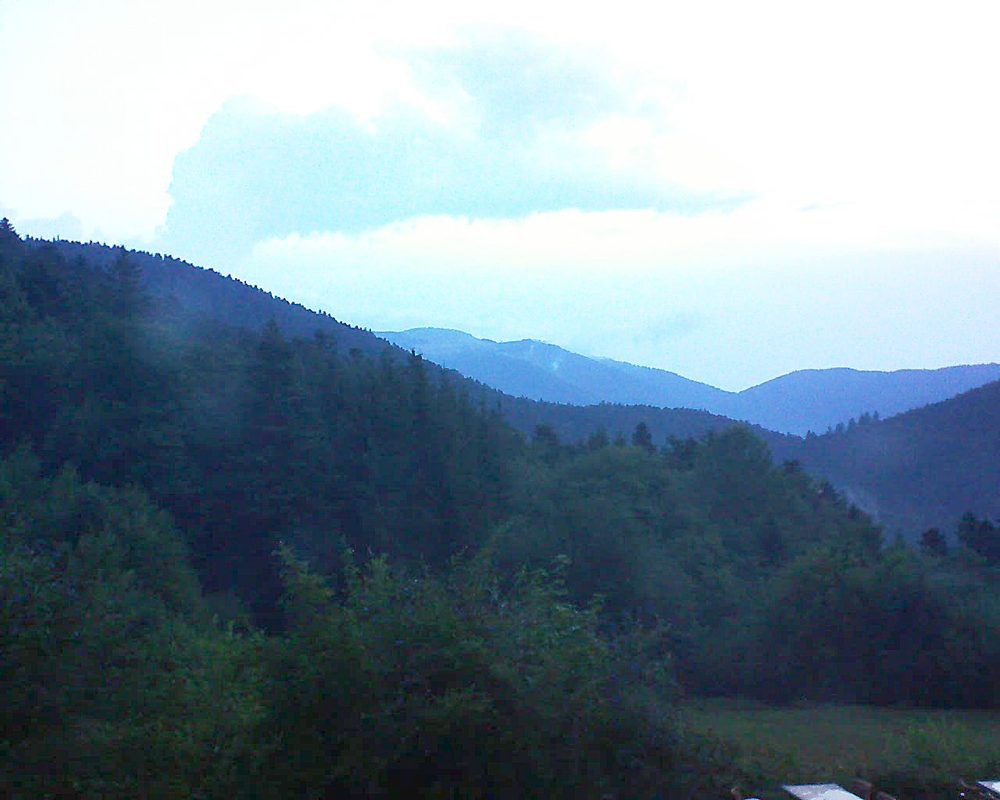 Le petit ballon vu depuis le Domaine Langmatt à Murbach le 07.08.2019 à 06:15 Le petit ballon (Alsace, Vosges) le 07.08.2019 à 06:15