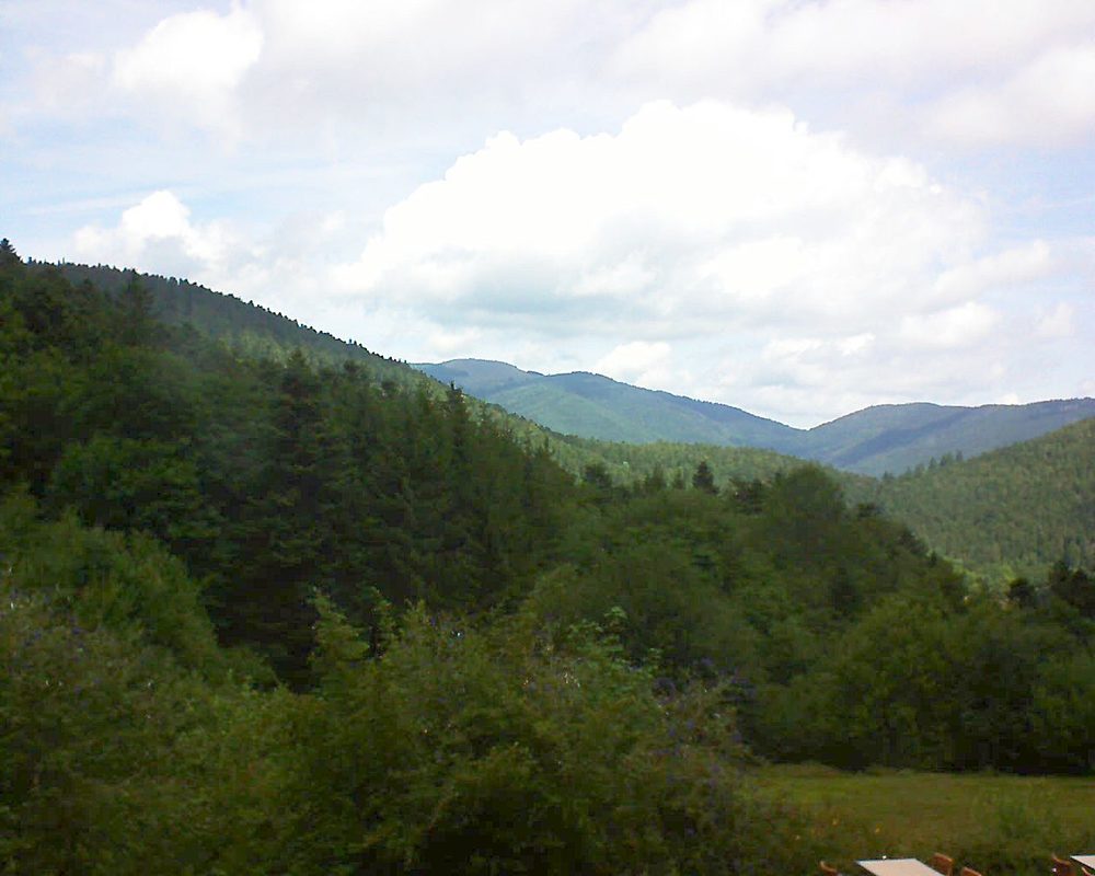 Le petit ballon vu depuis le Domaine Langmatt à Murbach le 08.08.2019 à 12:15 Le petit ballon (Alsace, Vosges) le 08.08.2019 à 12:15