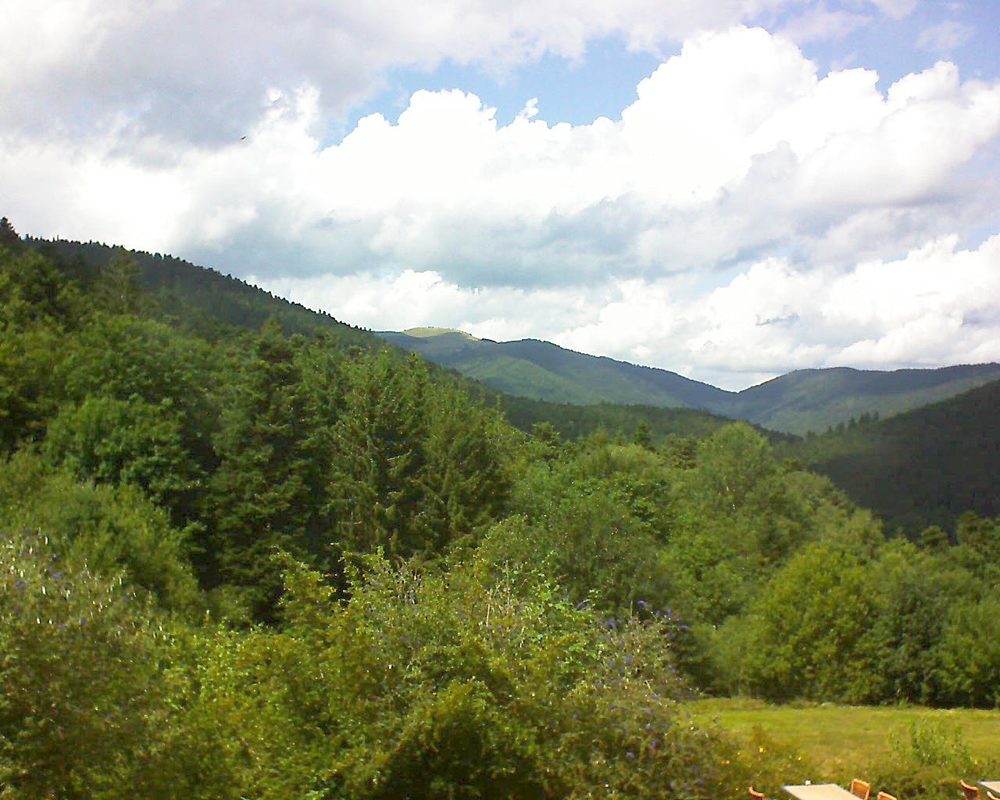 Le petit ballon vu depuis le Domaine Langmatt à Murbach le 08.08.2019 à 15:00 Le petit ballon (Alsace, Vosges) le 08.08.2019 à 15:00